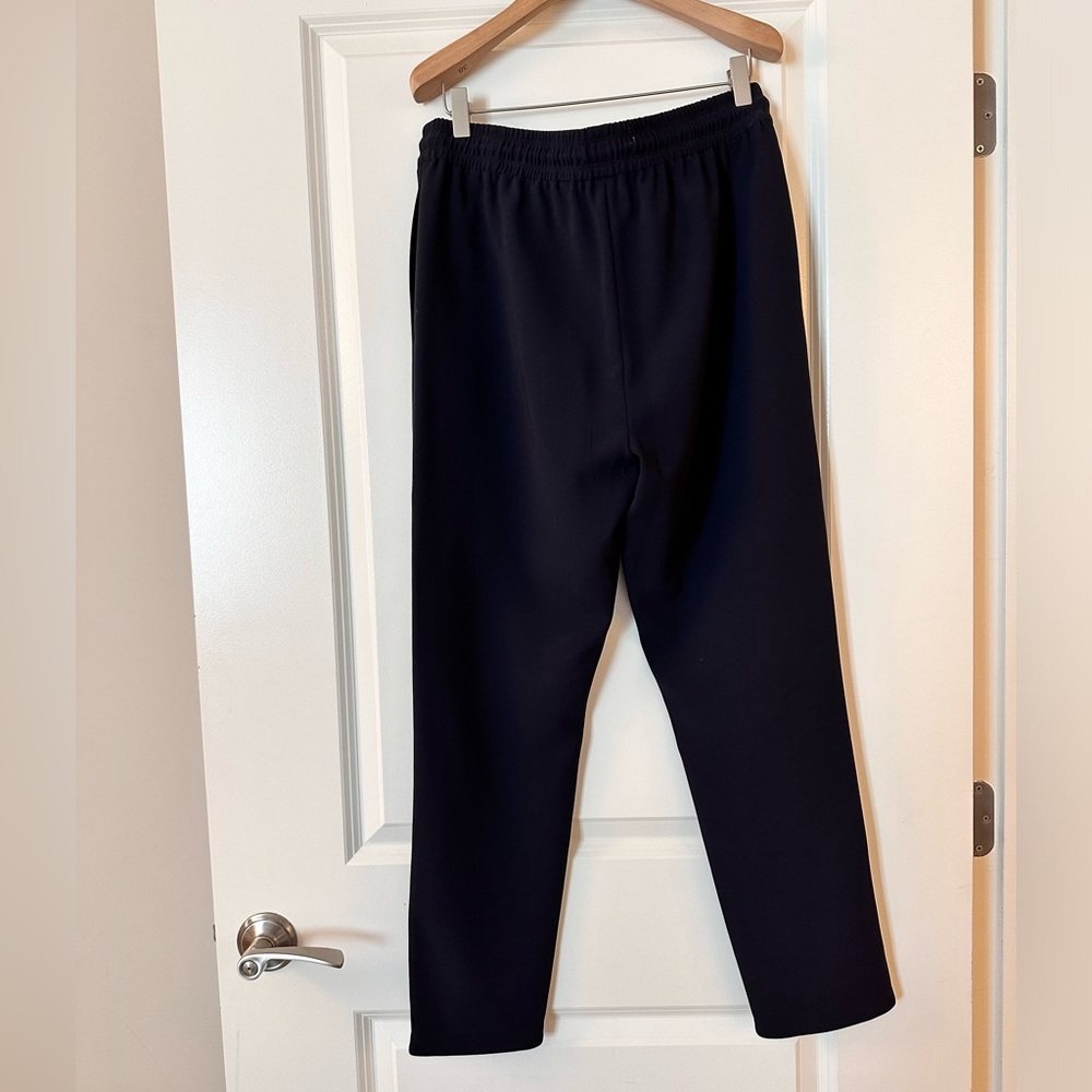 Navy Theory Drawstring Split Hem Joggers - image 8